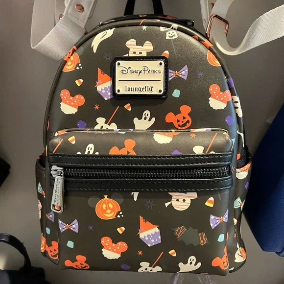 Loungefly Spooky Treats DisneyParks Backpack NEW DISNEY Parks Loungefly HALLOWEEN TREATS Pumpkin Mickey  main image 3